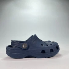Crocs Classic Clog Navy Blue Lightweight Casual Slip On Shoes Youth Size 11
