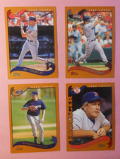 4ct 2002 Topps Traded SP Lee Stevens Morgan Ensberg Glendon Rusch Grady Little