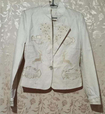 Women Sportalm Blazer Gold Cotton 36 / S - Bild 1 von 4