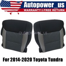 Fits 2014-2020 Toyota Tundra Sr5 Front Bottom Replacement Cloth Seat Cover Black Fits 2014-2020 Toyota Tundra Sr5 Front Bottom Replacement Cloth Seat Cover Black