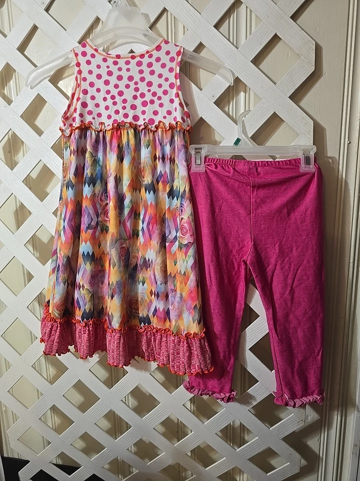 Conjunto de verano Misteevus de dos piezas para niñas talla 6 Foto 2 de 4