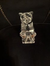 RARE Royal Copenhagen Crystal Sitting Bear