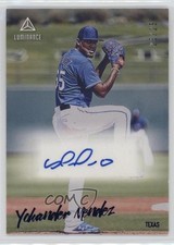2020 Panini Chronicles Luminance Blue 25/25 Yohander Mendez #LA-YM Auto un2