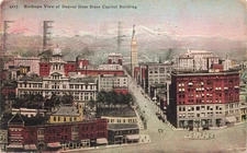 Denver Colorado Bird's Eye View Postcard AA2