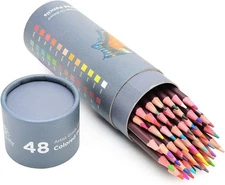 Art-n-Fly 48 Oil Pastel Pencils Set for Artists – Soft Core Oil-Based Colored Pe