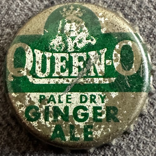 Vintage Queen-O Pale Dry Ginger Ale Cork Bottle Cap