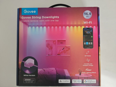 Govee String Downlights Smart LED Lights 16.4 Ft New Sealed - H808A