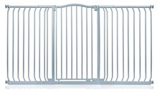 Safetots Baby Gate, Tall Safety Gate Curved Top Grey Range 170 - 179cm