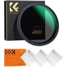K F CONCEPT 62mm Fader ND2-32 Variable ND Lens Filter Ultra-Slim NO X" Spot