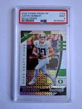 2020 PANINI PRIZM DRAFT MOJO JUSTIN HERBERT RC! 1/49! PSA 9! 1/1! FIRST ONE!