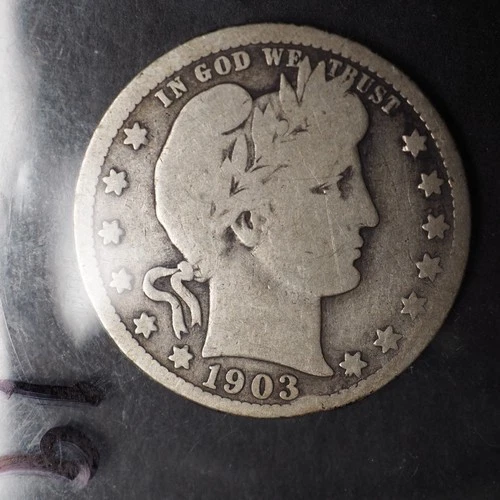 1903 *S * BARBER SILVER QUARTER  ***NICE*** FREE SHIPPING   C2057