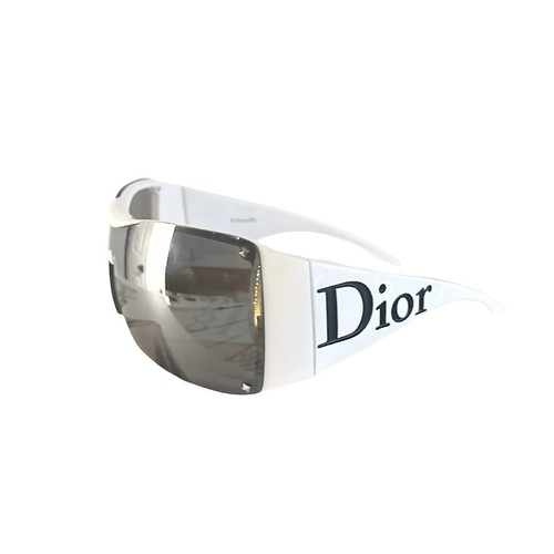 Christian Dior Overshine 2 White Sonnenbrille Vintage Y2K 2000er
