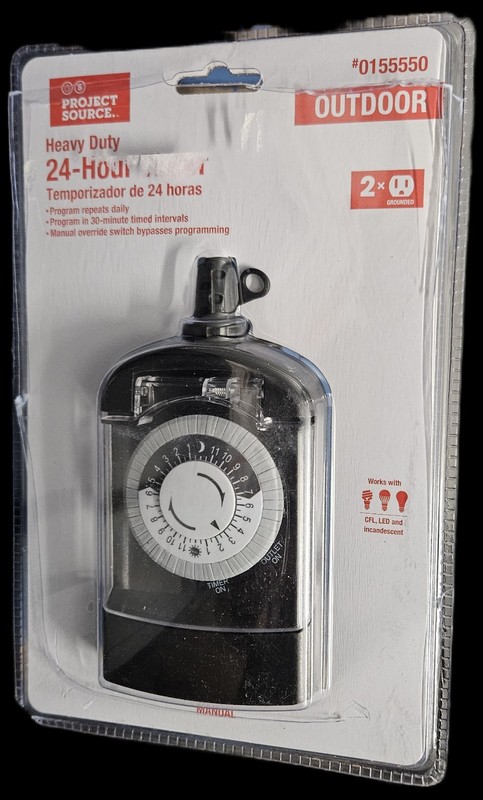 Project Source 2-Outlet Plug-In Countdown Lighting Timer 