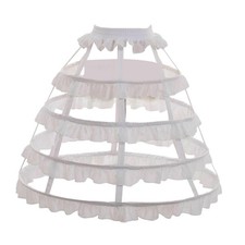 Hoop Skirt Petticoat, Crinoline Underskirt, Pannier Hoops Pannier Petticoat for