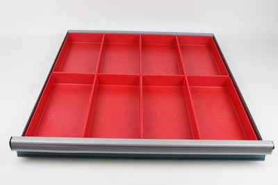 8 Tool box Storage System Trays - 6 x 12 x 2 Inch Deep (actual depth 1-3/4) Bins