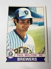 Paul Molitor Milwaukee Brewers 2nd Year Rookie 1979 Topps Baseball Card #24 RC. rookie card picture