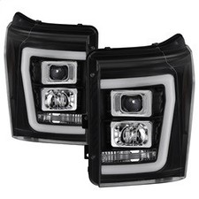Spyder Auto 5084460 Projector Headlight - Version 2 - Light Bar Drl - Black
