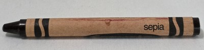 Vintage Retired Crayola Crayon Sepia Binney Smith Made In USA 