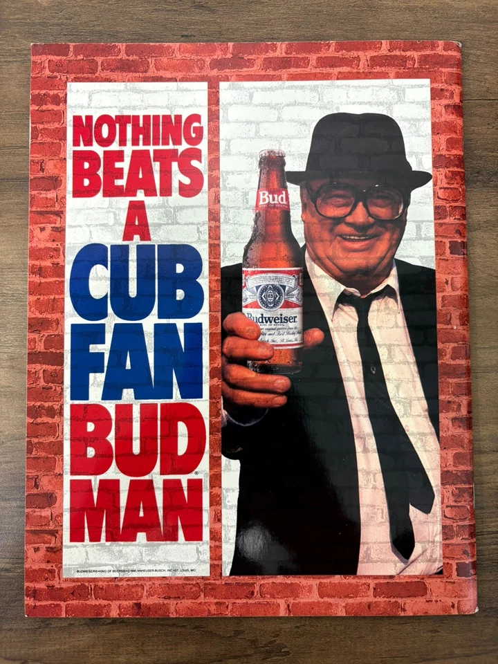 1991 Chicago Cubs Yearbook MLB Ryne Sandberg Cover Signed Autograph Magazine - Image 2 of 2