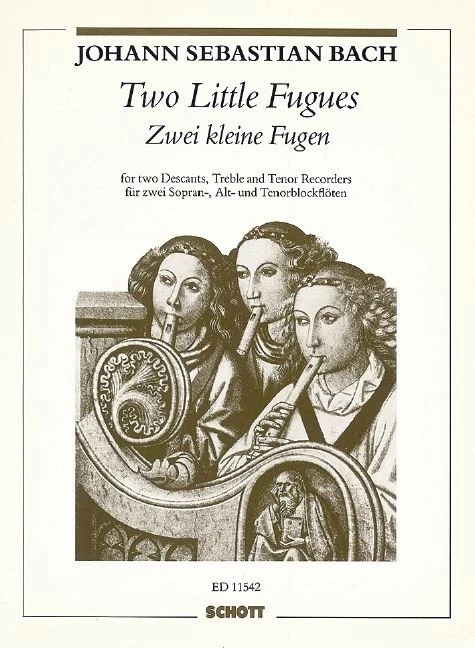 Two Little Fugues for Recorder Quartet Johann Sebastian Bach Book [Softcover] 4 - Image 2 of 3