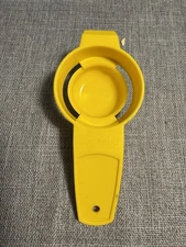 Vintage Tupperware 779 Yellow Egg Yolk Separator, Strainer, Yolkster.