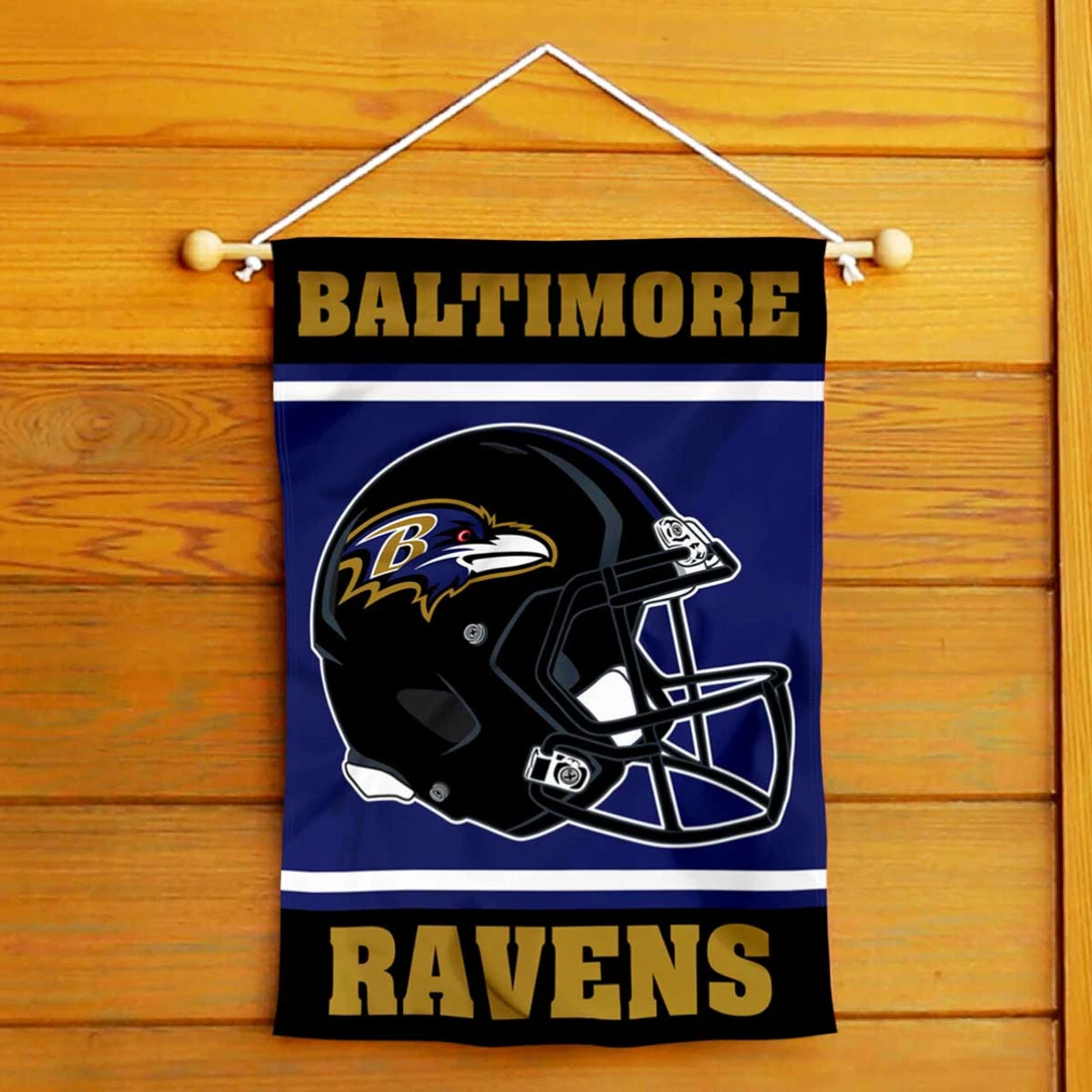Baltimore Ravens Helmet Flag Graden Flag