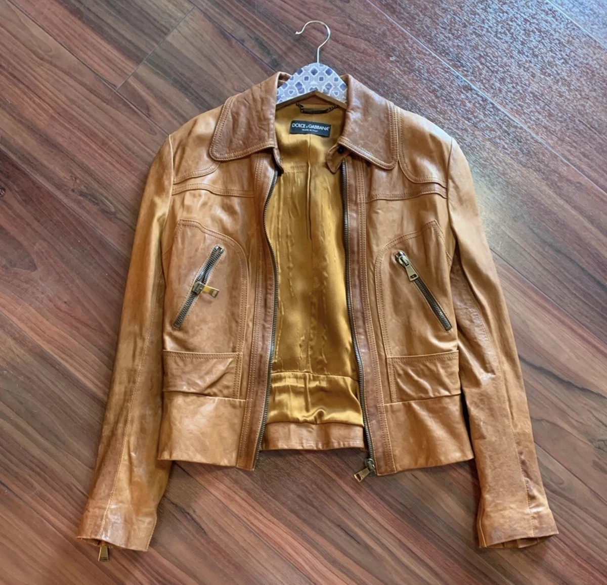 Dolce & Gabbana Leather Jacket. Size Small. NWOT. Retail-$3500