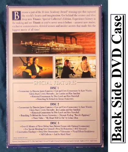 1997 Titanic DVD Special Collector's Edition 3 Disc Leonardo DiCaprio - Picture 12 of 15