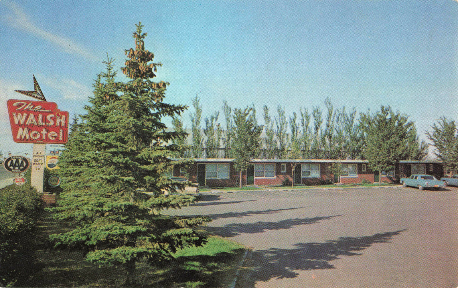Postcard Walsh Motel Minot North Dakota eBay