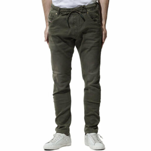 DIESEL KROOLEY NE 0670M 58Q Mens Denim Sweat Jogg Jeans Regular Fit Tapered  Pant