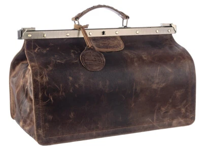 Greenland Montana Doc Bag Leder Doktortasche Arzttasche Reisetasche Braun 138