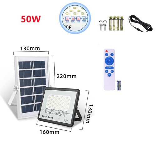 1x Solar LED Flutlichter 300W 200W 100W 50W Mit Fernbedienung Solarlampe - Bild 11 von 14