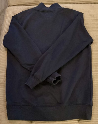 Youth Tommy Hilfiger Quarter Zip Blue Standup Collared Sweatshirt Size L (16-18) - Picture 3 of 3