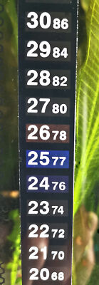Digitales Thermometer Aquarium außen zum Aufkleben Temperatur Messer Kleben