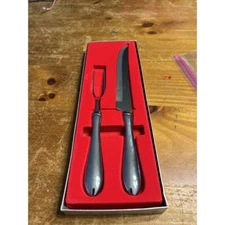 2 PC Kitchen Carving Set Fork & Knife Towle Silversmith USA - NEW