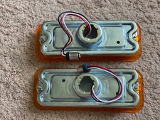 1973-80 CHEVY PICKUP GMC C10 AMBER LED PARKING LIGHT ASSEMBLY PAIR AMBER