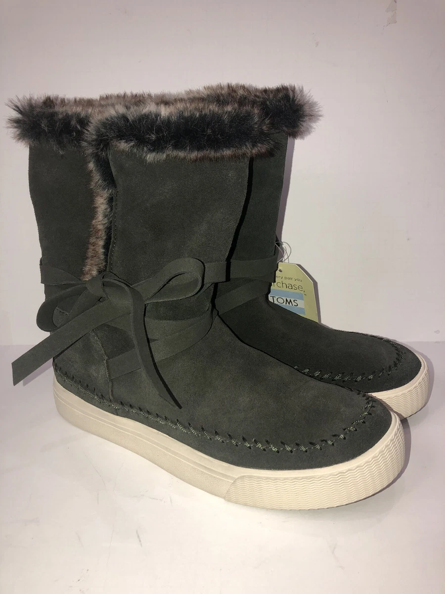 Toms women's vista shop waterproof suede boot