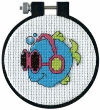 DIMENSIONS  LEARN A CRAFT COOL FINS COUNTED CROSS STITCH KIT (72781)