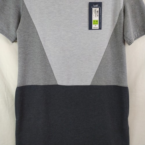 Vestido gris manga corta talla 12 Reino Unido con dos bolsillos colección M&S nuevo con etiquetas - Imagen 7 de 18