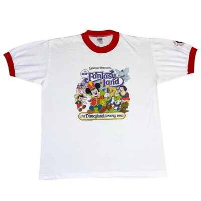 Vintage 80s Disneyland T Shirt 1983 Fantasyland Grand Opening