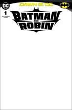 BATMAN and ROBIN #1 (2023) BLANK SKETCH LOGO Variant NM Batman Joker JIM LEE