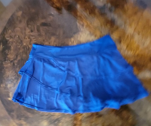 XL Blue mesh Layered Ruffle Swim Skirt Swimsuit Bottom with shorts - Picture 4 of 4