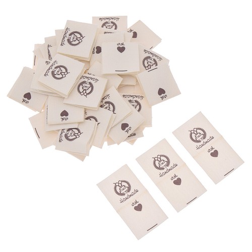 50st Handmade Tier Schafe Etikett DIY Kunst Kleidung Tag Tasche Label Nähzubehör - Bild 10 von 20