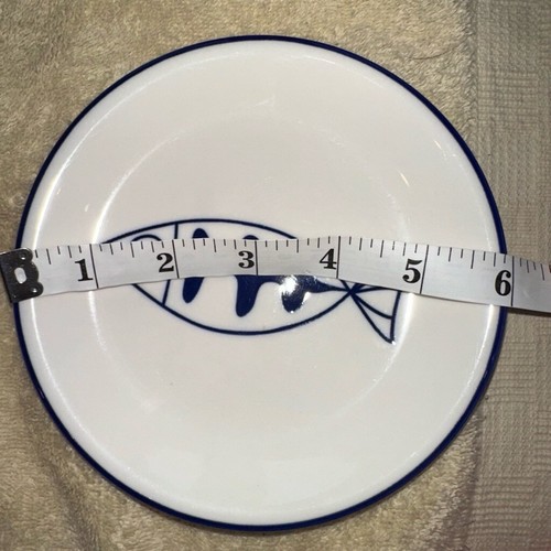Juego de 4 platos H'ordourves con tema náutico de peces de mesa perfecta nuevo sin etiquetas - Imagen 6 de 6