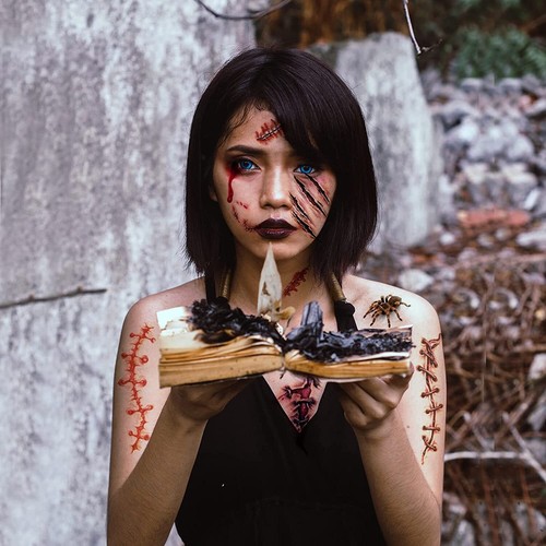 30 pezzi adesivi tatuaggio ferita Halloween cicatrice sangue finto tatuaggio adesivi impermeabili - Foto 4 di 16