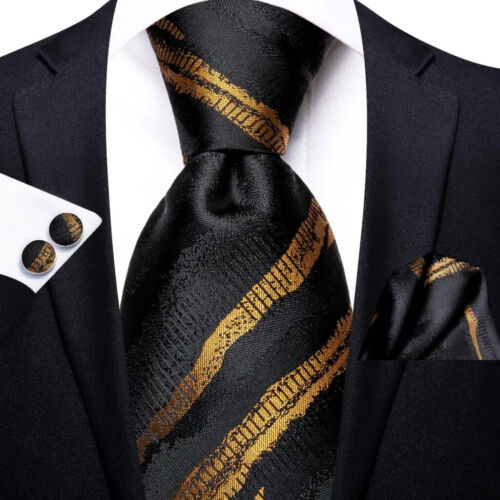 Conjunto de corbata de seda para hombre Hi-Tie floral rojo azul con cuadrado de bolsillo y gemelos - Imagen 23 de 52