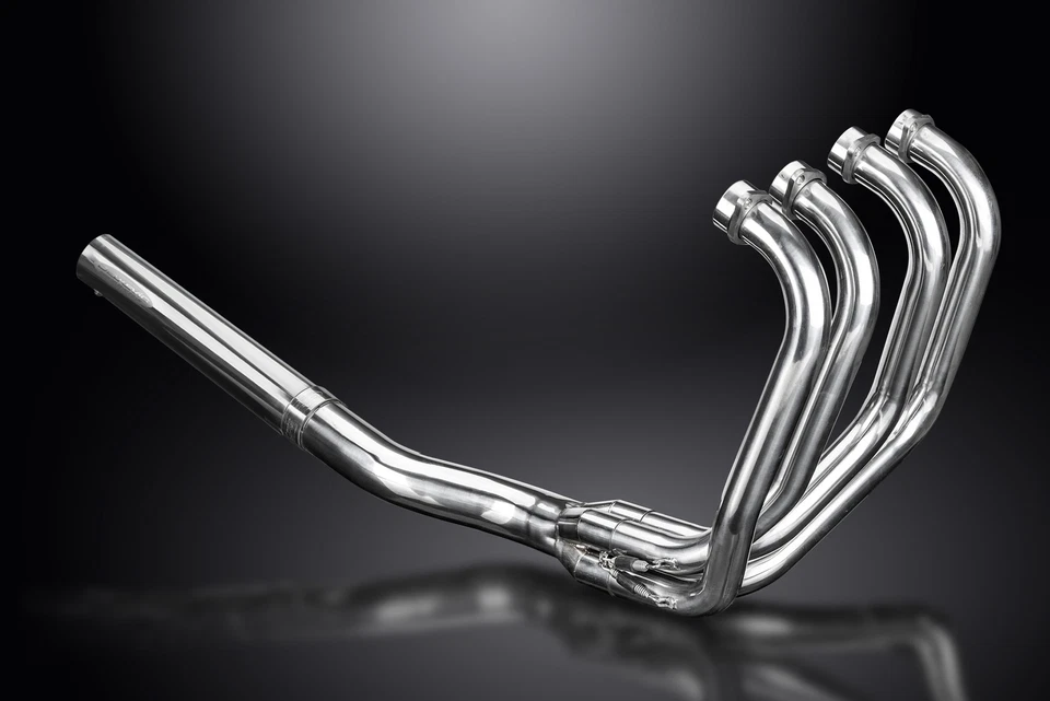 Yamaha XS1100 1978-1982 escape completo 4-1 lata silenciador recto de acero inoxidable Foto 4 de 4