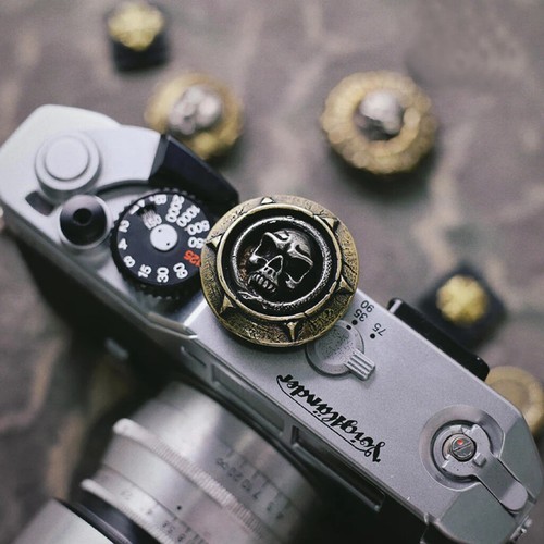 Camera Hotshoe Cover Skull Shutter Button For Canon Fuji Leica Nikon Sony Pentax - Picture 27 of 29