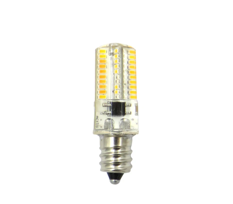 10pcs E12 Candelabra Base LED Light Bulb 3W 80LED 3014SMD Lamp Warm White 110V H - Image 4 of 4