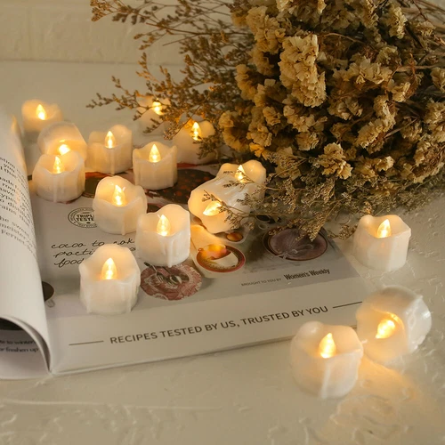 12/24PCS Flameless LED Tea Lights Votive Candles Lamp Decor Battery Operated Set - Picture 6 of 18